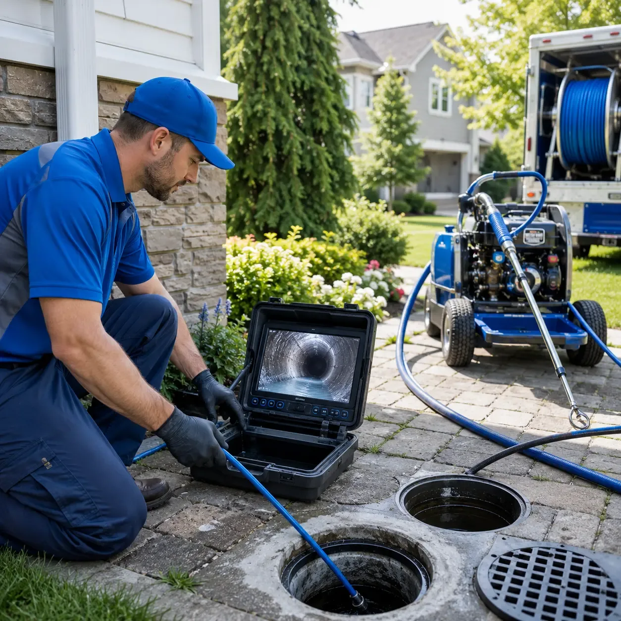 Outdoor drain cleaning professionals serving Eau Claire, MI