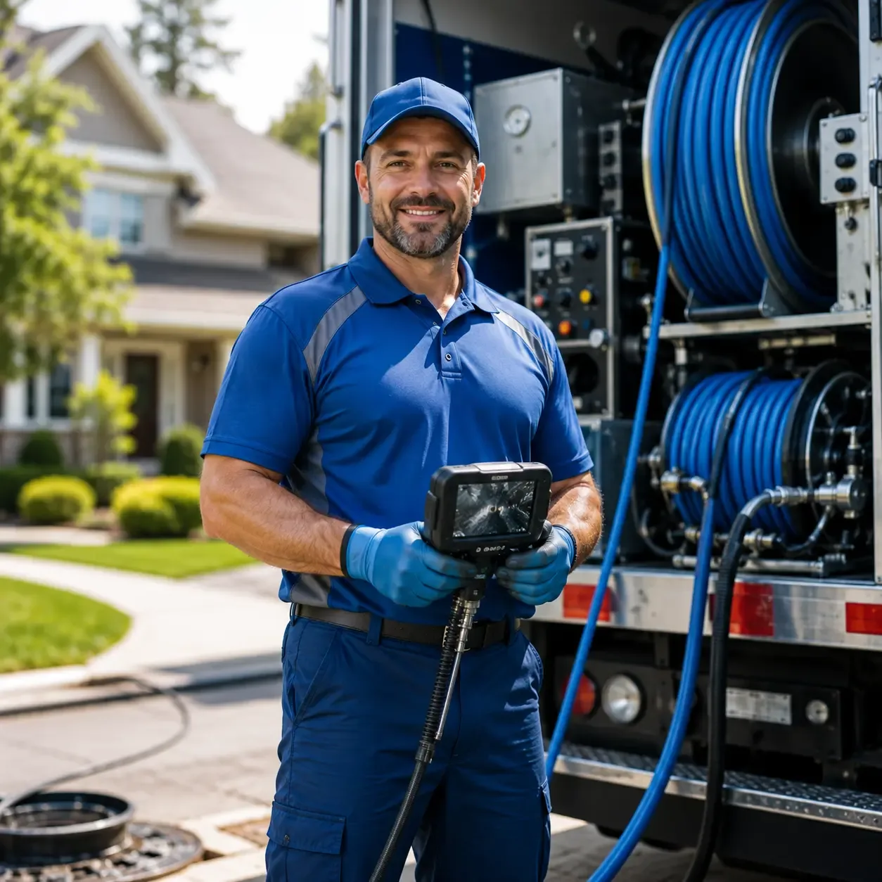 Local outdoor drain cleaning specialists in Eau Claire, MI